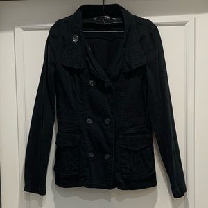 H&M black trench coat size Small/36.